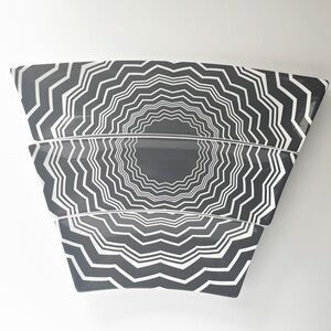 Missoni for Target Appetizer Plates Black White Geometric 3 pc Ceramic Dishes